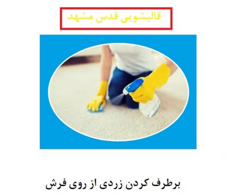 پاک کردن لکه زردی از روی فرش